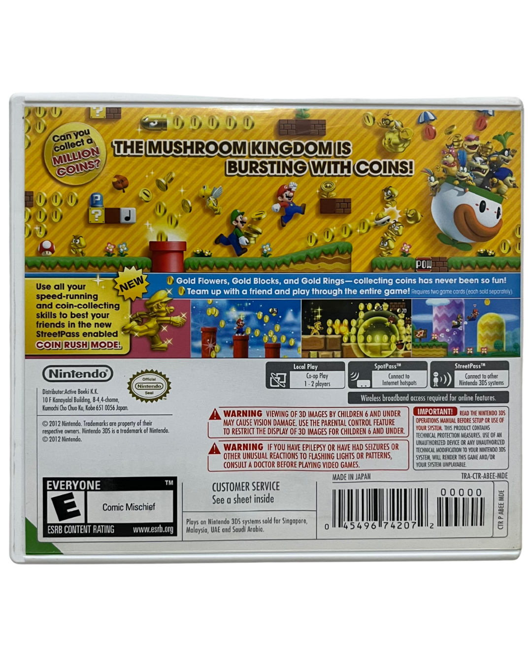 New Super Mario Bros 2 (Nintendo 3DS, 2012) CIB