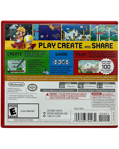 Super Mario Maker Nintendo 3DS, 2016, CIB