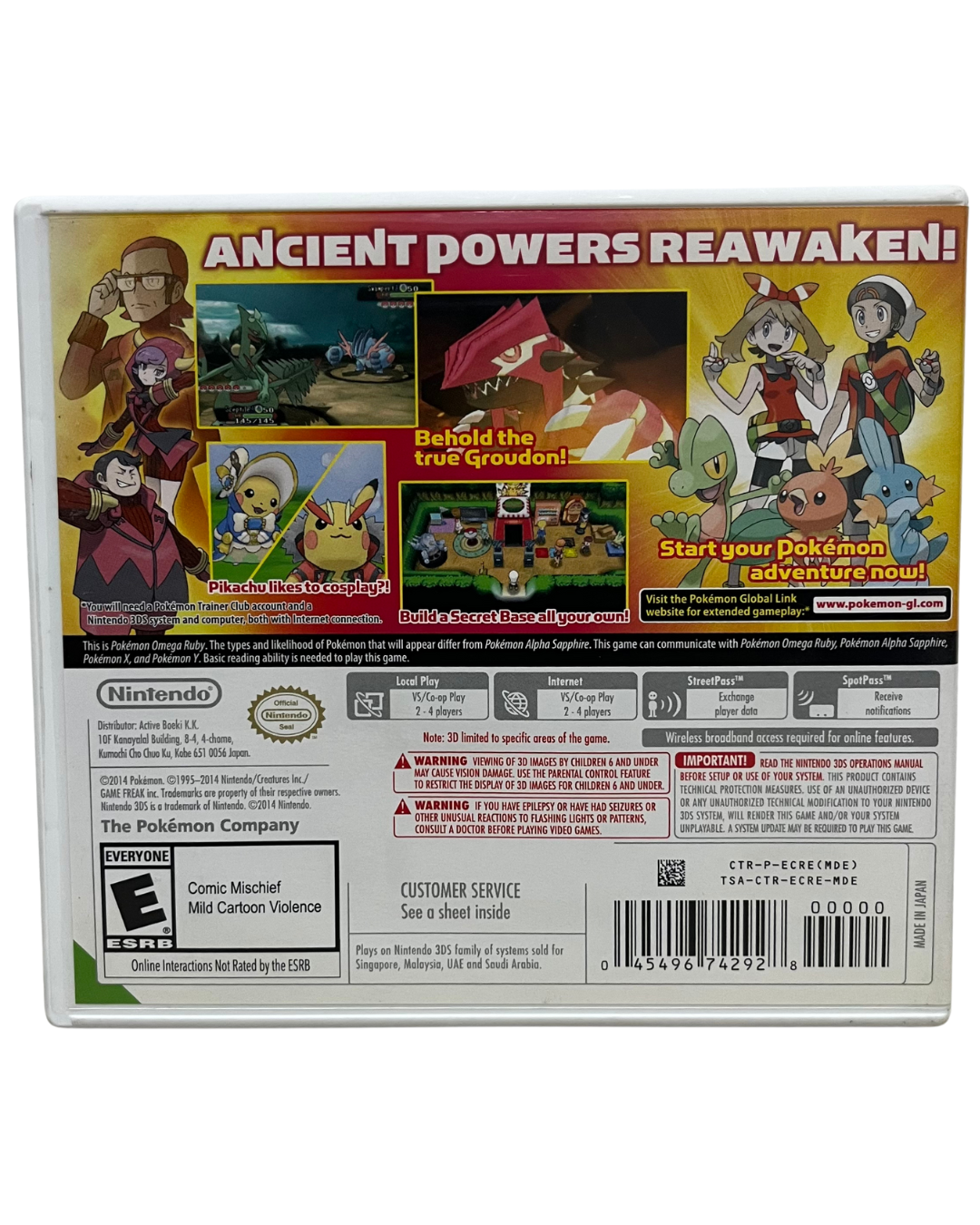 Pokemon Omega Ruby (Nintendo 3DS, 2014) CIB