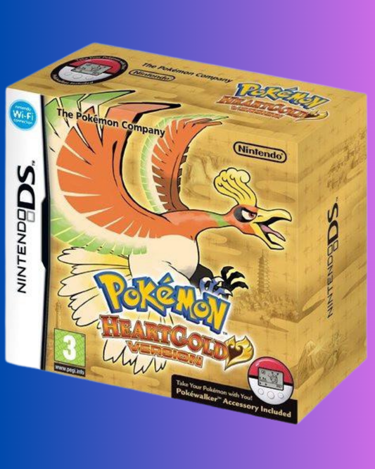 Pokemon Heart Gold - Complete Big Box Version w/ Pokewalke